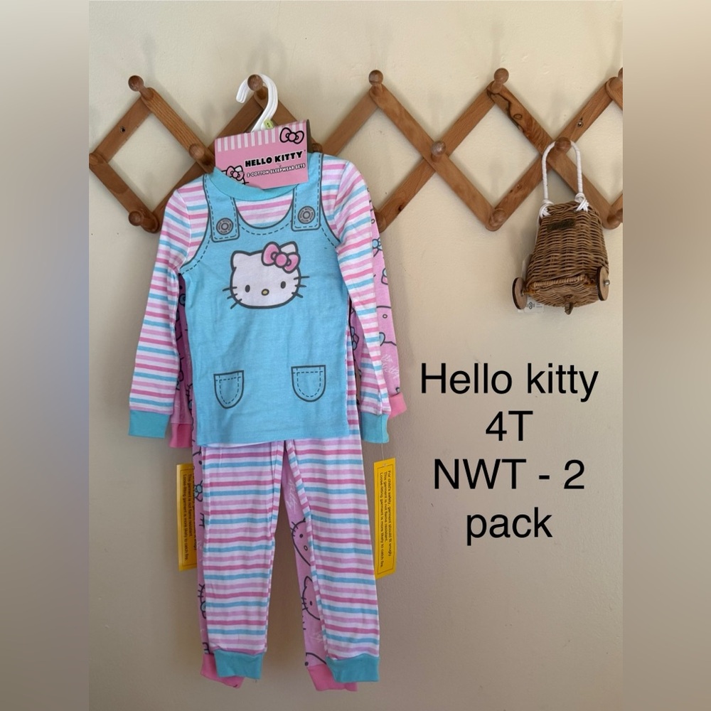 Hello Kitty Kids Pajamas - Blue and Pink